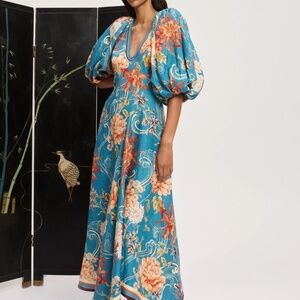 NWT current season Alemais Fletcher maxi dress US size 4